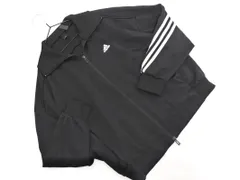 adidas アディダス ジップアップ トラック ジャケット sizeM/黒 ■◇ レディース