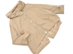 ZARA ザラ ジップアップ フーディー ジャケット sizeL/ベージュ ■◇ レディース