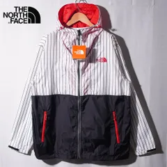 デッドストック ノースフェイス THE NORTH FACE ナイロンジャケット XL タグ付き 未使用品 ホワイト ブラック レッド ロゴ刺繍 オリンピック ストリート オーバーサイズ ビッグシルエット 古着 E363