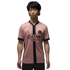 ナイキ NIKE  パリ サンジェルマン  PSG 2024/25 スタジアム サード  サッカー レプリカユニフォーム  24FW(FQ2024-686)、686(ラストピンク/ブラック)