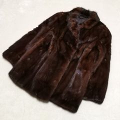 SAGA MINK 金タグ ミンク毛皮コート ダークブラウン 高級毛皮 - メルカリ