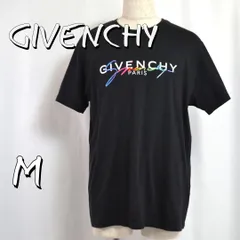 【極美品】GIVENCHYジバンシィ 2019レインボー シグネチャーロゴ コットンTシャツ BM70RL3002 M 黒ブラック 【古着】【中古】【送料無料】
