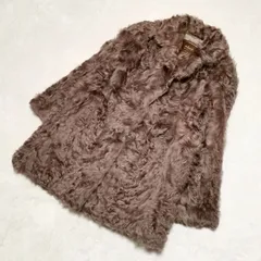 Moonbat Fur ムーンバットファー　毛皮　毛質不明　ベージュ　コート　11号　中古美品　管理番号KKVKSKO109