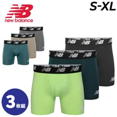 ニューバランス ボクサーパンツ 3枚組 USサイズ メンズ Newbalance プレミアムボクサー ６インチ 前開き 3P 3枚セット ボクサーショーツ 吸汗速乾  男性 アンダーウェア インナー 紳士用  ボクサーブリーフ 下着 パンツ/LAU13001-のサムネイル