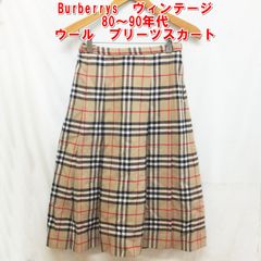 極 美品】80s Burberrys ノヴァチェック パネルプリーツスカート