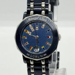 稼働品 コルム CORUM アドミラルズカップ デイト レディース 腕時計