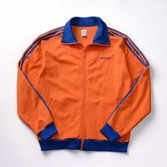 2004年製 adidas トラックジャケット オレンジ×ブルー XLサイズ 2004年製 adidas トラックジャケット オレンジ×ブルー XLサイズ - メルカリ