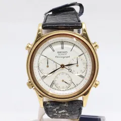 ITB1KVJFMPOG SEIKO セイコー クロノグラフ 7A28-6010 クォーツ 腕時計 メンズ  ホワイト文字盤 レザーベルト SS タグ付き