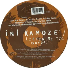12” Ini Kamoze Listen Me Tic (Woyoi) 066125 EastWest Records Ame /00250