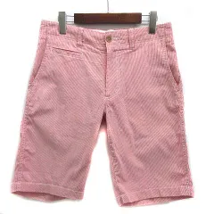 グリーンレーベルリラクシング ユナイテッドアローズ green label relaxing コードレーン ショーツ ショートパンツ レッド 赤 S