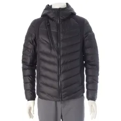 モンクレール 20年 DEFFEYES ロゴ フード付き ダウンジャケット アウター ブラック 1【中古】