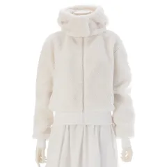 アロ ALO yoga ヨガ Foxy Sherpa Jacket フォクシー シェルパ ボア フーディー ブルゾン ジャケット W4493R ホワイト xxs【中古】