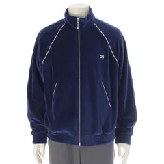 セリーヌ 2024 トリオンフ ベルベット トラック ジャケット ネイビー XL【中古】のサムネイル