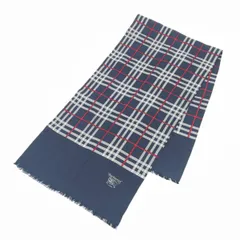 Burberry's バーバリーズ ストール  ノバチェック/シルク100％    ネイビー ユニセックス / 241015000936