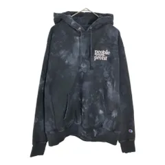 Champion チャンピオン REVERSE WEAVE リバースウィーブ スウェットパーカー ブリーチ ブラック(メンズ LARGE)中古 古着 X6759