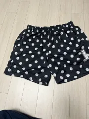 ナイキ ウーブン ブラック/白 ドット ハーフパンツ L