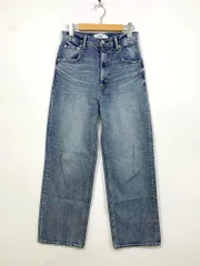 AZUL BY MOUSSY アズールバイマウジー ハイウエストワイド デニムパンツ sizeM/水色 ■■ レディース