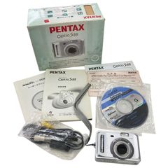 T】PENTAX Optio S5i シルバー スタンド充電器 取扱説明書付 - メルカリ