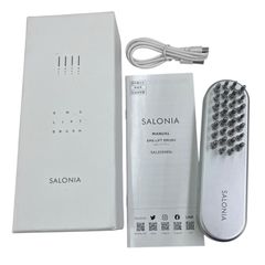 頭皮マッサージ SALONIA EMS LIFT BRUSH 充電器アリ！ - メルカリ