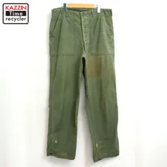 60s USA製 vintage U.S.ARMY  ベイカーパンツ OG-107 ミリタリーパンツ メンズ Lサイズ相当