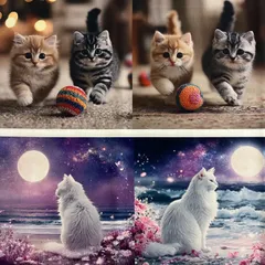 パネル生地　在庫処分‼️ 猫16柄　437