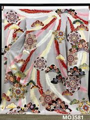小紋 手描 桜 飛び柄 正絹 反物 - メルカリ