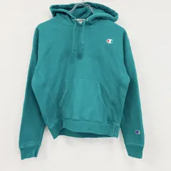 古着 used　Champion　チャンピオン　リバースウィーブ　スウェットパーカー/フーディー　ターコイズブルー　Mサイズ　