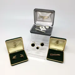 GUCCI グッチ LONGINES ロンジン ネクタイピン カフス まとめ売り べっ甲 フォーマル スーツ アクセサリー シルバー ゴールド 管理番号KKVJIMKO05のサムネイル