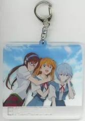 【中古】雑貨 綾波レイ＆惣流・アスカ・ラングレー＆真希波・マリ・イラストリアス アクリルキーホルダー 「EVANGELION CROSSING EXPO -エヴァンゲリオン大博覧会-」
