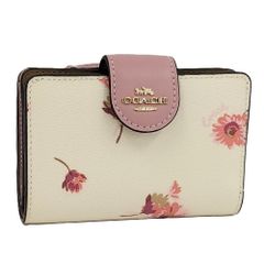 COACH フラワープリント レザーキーケース - メルカリ