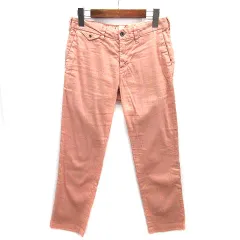 ヤヌーク YANUK リネンブレンド ボーイズ クロップド トラウザー パンツ アスコットピンク S 57162206