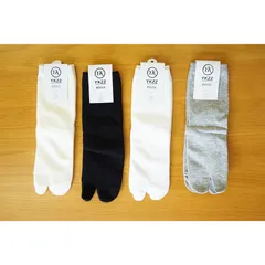 【新品 未使用】 キッズ 4足セット 足袋ソックス 2本指ソックス  靴下 ショートくつした ソックス 無地 黒 白 グレー キナリ スクールソックス  [ネコポス]