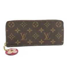 LOUIS VUITTON ポルトフォイユ クレマンス フラワーチャーム ラウンドファスナー長財布 モノグラム M64201