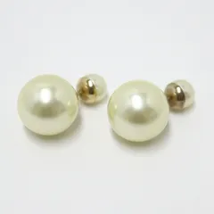 Dior ディオール ピアス コスチュームパール×GP ゴールド