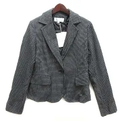 エスプリミュール ESPRITMUR テーラード ジャケット 総柄 ラメ 長袖 ブラック 黒 9