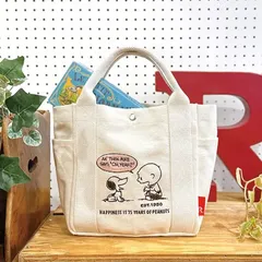 スヌーピー トート ＩＰ デリ PENUTS リサイクルコットン エコバッグ 手提げカバン