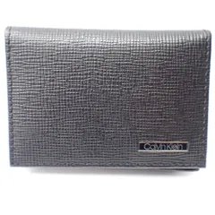 Ft640902 カルバンクライン カードケース ブラック メンズ Calvin Klein 中古