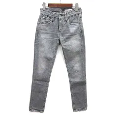エージー AG アドリアーノゴールドシュミット THE CASEY ミッドライズ リラックスド スキニー デニムパンツ ジーンズ グレー 23のサムネイル
