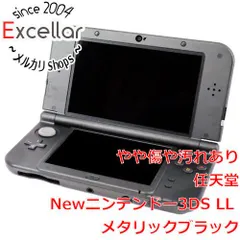 [bn:14] 任天堂　Newニンテンドー3DS LL メタリックブラック　本体いたみ
