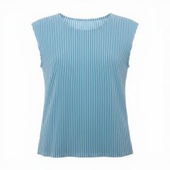 Ac30 PLEATS PLEASE プリーツプリーズ イッセイミヤケ サイズ3 半袖カットソー トップス ライトブルー レディースta1