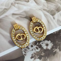 2947-1 極美品✨Dior イヤリング CD ロゴ 希少 刻印 - メルカリ