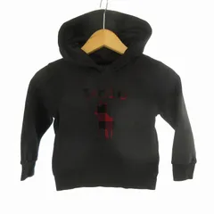 ポロ ラルフローレン POLO RALPH LAUREN 3/3Ｔ 100 キッズ 子供服 パーカー スウェット プルオーバー プリント ロゴ ブラック 黒 