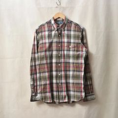 ポロ ラルフローレン マドラスチェック シャツ M M0178