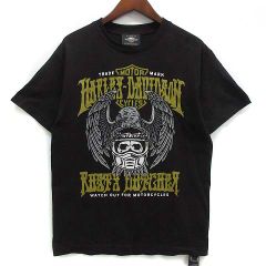 LOW BLOW KNUCKLE スカル 稲妻 両面刺繍 ブラック Tシャツ - メルカリ