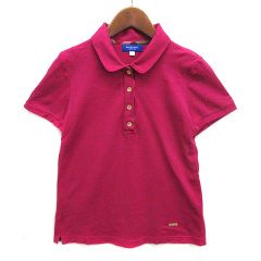 美品】ブルーレーベルクレストブリッジ ポロシャツ ピンク チェック 40