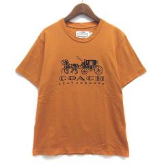 美品】COACH コーチ クルーネックシャツ コットンシャツ 恐竜 - メルカリ