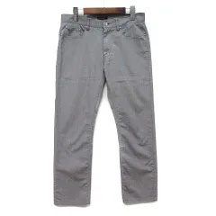 ブラックレーベルクレストブリッジ BLACK LABEL CRESTBRIDGE オックス パンツ エンブレムロゴ刺繍 グレー 76 51R10303