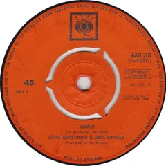 7” Louis Armstrong & Dave Brubeck Nomad AAG201 CBS /00080