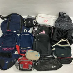 ◆ adidas NIKE など  15点 まとめ商品 ボストンバッグ リュックサック ショルダーバッグ エナメル など 鞄 中古品
