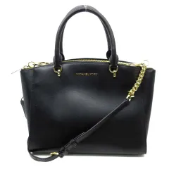 マイケルコース MICHAEL KORS エリス ELLIS サッチェル レザー 2WAY ハンドバッグ ショルダーバッグ ブラック 黒 35H7GE0S1L